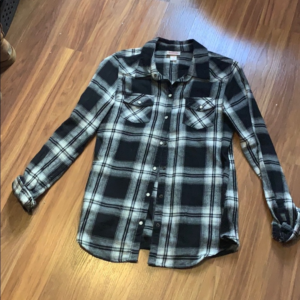 Black and white flannel